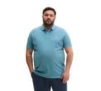 Poloshirt MARC O'POLO "aus Bio-Baumwolle", Herren, Gr. 3XL, blau dawn, Obermaterial: 100% Baumwolle, unifarben, regular fit, Strickbündchen, Shirts (56744022-XXXL) blau dawn