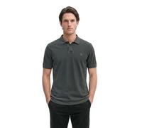 Poloshirt MARC O'POLO "aus Bio-Baumwolle", Herren, Gr. S, schwarz (light graphite), Obermaterial: 100% Baumwolle, unifarben, regular fit, Strickbündchen, Shirts (97312253-S) light graphite