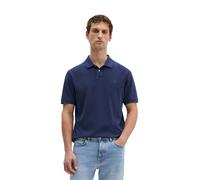 Poloshirt MARC O'POLO "aus Bio-Baumwolle", Herren, Gr. XL, iris ink, Obermaterial: 100% Baumwolle, unifarben, regular fit, Strickbündchen, Shirts (97625429-XL) iris ink