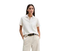 Poloshirt MARC O'POLO, Damen, Gr. L, gray silk, Piqué, Obermaterial: 100% Baumwolle, regular fit normal, Shirts, regular aus Garment-Dyed-Piqué-Jersey (64407710-L) gray silk