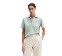 Poloshirt MARC O'POLO "aus Garment-Dyed-Piqué-Jersey", Damen, Gr. M, fresh sage, Obermaterial: 100% Baumwolle, unifarben, regular fit, normaler Saum, Shirts (71862103-M) fresh sage