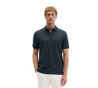 Poloshirt MARC O'POLO "aus mittelschwerem Bio-Baumwoll-Viskose-Mix", Herren, Gr. L, schwarz navy, Obermaterial: 50% Baumwolle, 48% Viskose, 2% Elasthan, unifarben, slim fit, Rippbündchen, Shirts (9351