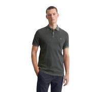 Poloshirt MARC O'POLO, Herren, Gr. S, schwarz (schwarz washed), Obermaterial: 95% Baumwolle, 5% Elasthan, unifarben, Shirts, im klassischen Look (52203507-S) schwarz washed