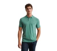 Poloshirt MARC O'POLO "aus Organic Cotton-Stretch", Herren, Gr. XL, grün (eucalyptus), Obermaterial: 95% Baumwolle, 5% Elasthan, unifarben, figurbetont, Rippbündchen, Shirts (30378952-XL) eucalyptus