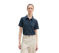 Poloshirt MARC O'POLO "aus Piqué-Jersey", Damen, Gr. L, deep night blau, Obermaterial: 96% Baumwolle, 4% Elasthan, unifarben, regular fit, Shirts (33596567-L) deep night blau