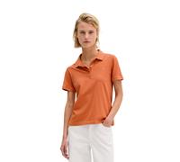Poloshirt MARC O'POLO "aus Piqué-Jersey", Damen, Gr. XXL, orange (warm orange), Obermaterial: 96% Baumwolle, 4% Elasthan, unifarben, regular fit, Shirts (86080261-XXL) warm orange