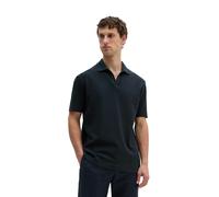 Poloshirt MARC O'POLO "aus reiner Bio-Baumwolle", Herren, Gr. 3XL, schwarz (schwarz navy), Obermaterial: 100% Baumwolle, unifarben, regular fit, normaler Saum, Shirts (86592421-XXXL) schwarz navy