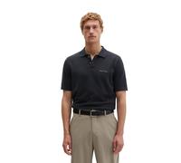 Poloshirt MARC O'POLO "aus reiner Bio-Baumwolle", Herren, Gr. L, deep night blau, Obermaterial: 100% Baumwolle, unifarben, regular fit, Strickbündchen, Shirts (51767531-L) deep night blau