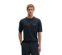 Poloshirt MARC O'POLO "aus reiner Bio-Baumwolle", Herren, Gr. L, schwarz (deep night blau), Obermaterial: 100% Baumwolle, unifarben, regular fit, Strickbündchen, Shirts (26924312-L) deep night blau