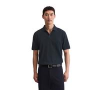 Poloshirt MARC O'POLO "aus reiner Bio-Baumwolle", Herren, Gr. XL, schwarz navy, Obermaterial: 100% Baumwolle, unifarben, skinny fit, Shirts (44583648-XL) schwarz navy