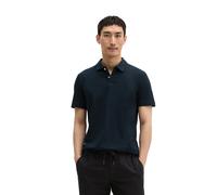 Poloshirt MARC O'POLO, Herren, Gr. XXL, schwarz navy, Obermaterial: 100% Baumwolle, slim fit normal, Shirts, Jersey slim aus reiner Bio-Baumwolle (97218612-XXL) schwarz navy