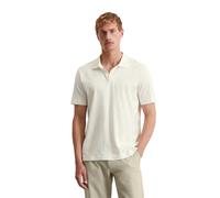 Poloshirt MARC O'POLO "aus reiner Bio-Baumwolle", Herren, Gr. XXL, silky weiß, Obermaterial: 100% Baumwolle, unifarben, regular fit, Shirts (65522520-XXL) silky weiß