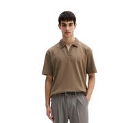 Poloshirt MARC O'POLO "aus schwerem Ripp-Jersey", Herren, Gr. M, frozen taupe, Obermaterial: 100% Baumwolle, unifarben, loose fit, Shirts (59130464-M) frozen taupe