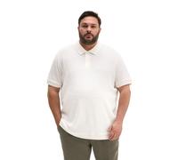 Poloshirt MARC O'POLO "aus weichem Bouclé-Jersey", Herren, Gr. 3XL, silky weiß, Obermaterial: 64% Baumwolle, 36% Polyester, unifarben, regular fit, Shirts (47463720-XXXL) silky weiß