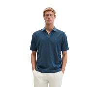 Poloshirt MARC O'POLO "aus weichem Jersey-Frottee", Herren, Gr. S, stormy blau, Obermaterial: 100% Baumwolle, unifarben, regular fit, normaler Saum, Shirts (34236309-S) stormy blau
