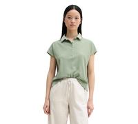 Poloshirt MARC O'POLO "aus weichem Single Jersey", Damen, Gr. M, fresh sage, Obermaterial: 100% Baumwolle, unifarben, loose fit, normaler Saum, Shirts (29421948-M) fresh sage