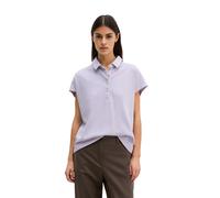 Poloshirt MARC O'POLO "aus weichem Single Jersey", Damen, Gr. XXL, dusty lavender, Obermaterial: 100% Baumwolle, unifarben, loose fit, normaler Saum, Shirts (31116716-XXL) dusty lavender