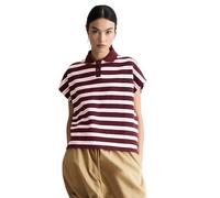 Poloshirt MARC O'POLO DENIM "aus Heavy Jersey", Damen, Gr. L, dunkelrot, Obermaterial: 100% Baumwolle, gestreift, Shirts (67725314-L) dunkelrot