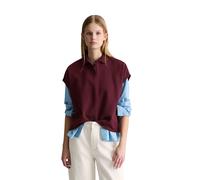 Marc OߴPolo Denim Damen Kurzarm-Poloshirt aus Baumwolle Wide Fit, Rot (Merlot Red), XL