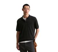 Poloshirt MARC O'POLO DENIM "aus reiner Bio-Baumwolle", Herren, Gr. S, schwarz, Obermaterial: 100% Baumwolle, unifarben, relaxed fit, Rippbündchen, Shirts (47571118-S) schwarz