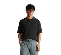 Poloshirt MARC O'POLO DENIM "mit Waffelstruktur", Herren, Gr. XL, broken graphite, Obermaterial: 100% Baumwolle, unifarben, regular fit, Shirts (89193062-XL) broken graphite