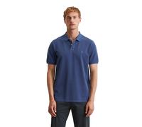 Marc O'Polo Herren Kurzarm-Poloshirt aus Bio-Baumwolle klassisch, Blau (Iris Ink), L