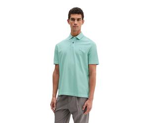 Poloshirt MARC O'POLO, Herren, Gr. L, midnight moss, Piqué, Obermaterial: 100% Baumwolle, unifarben, regular fit hüftlang, Rundhals, Shirts, weiches Tragegefühl, regular Fit, Logopatch auf der Brust (