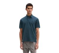 Poloshirt MARC O'POLO, Herren, Gr. L, schwarz navy, Piqué, Obermaterial: 100% Baumwolle, unifarben, regular fit hüftlang, Rundhals, Shirts, weiches Tragegefühl, regular Fit, Logopatch auf der Brust (5