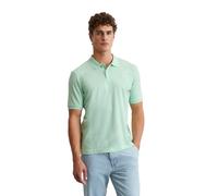 Poloshirt MARC O'POLO, Herren, Gr. M, blau (dusty aqua), Jersey, Obermaterial: 95% Baumwolle, 5% Elasthan, regular fit, Rippbündchen, Shirts Poloshirt, aus Piqué, regular fit, kontrastfarbene Details