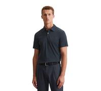 Poloshirt MARC O'POLO, Herren, Gr. M, blau (schwarz navy), Jersey, Obermaterial: 100% Baumwolle, Shirts, mit lebendiger, bewegter Oberfläche (26589267-M) schwarz navy