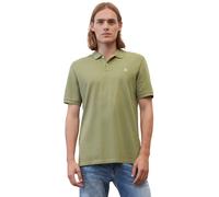 Marc O'Polo Herren Poloshirt Kurzarm – Bio-Baumwolle, Regular Fit – Grün (Olive) S
