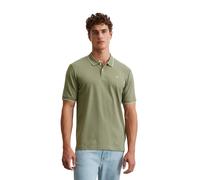Poloshirt MARC O'POLO, Herren, Gr. XXL, oak ash, Jersey, Obermaterial: 95% Baumwolle, 5% Elasthan, regular fit, Rippbündchen, Shirts, aus Piqué, regular fit, kontrastfarbene Details (58704553-XXL) oak