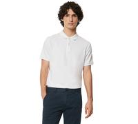 Marc O'Polo Herren Kurzarm-Poloshirt mit Stretch-Anteil Shaped Fit, Weiß (White), XXL