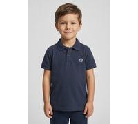 Poloshirt MARC O'POLO, Jungen, Gr. 116/122, schwarz navy, Piqué, Obermaterial: 100% Baumwolle, normal normal, Bündchen, Shirts, Fussball-Stickerei, für Jungs (75861565-116) schwarz navy