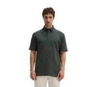 Poloshirt MARC O'POLO "mit feiner Struktur", Herren, Gr. XL, grün (mangrove), Obermaterial: 100% Baumwolle, unifarben, regular fit, normaler Saum, Shirts (88517051-XL) mangrove