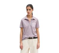 Poloshirt MARC O'POLO "mit Material-Mix-Details", Damen, Gr. S, dusty lavender, Obermaterial: 100% Baumwolle, unifarben, slim fit, normaler Saum, Shirts (14081557-S) dusty lavender