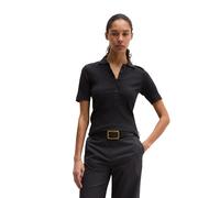 Poloshirt MARC O'POLO "mit TENCEL™ Modal", Damen, Gr. M, deep night blau, Obermaterial: 58% Baumwolle, 38% Modal, 4% Elasthan, unifarben, slim fit, Shirts (39965850-M) deep night blau