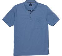Poloshirt MARVELIS, Herren, Gr. L, blau (rauchblau), Jersey, Obermaterial: 57% Baumwolle, 43% Polyester, regular fit normal, Bündchen, Shirts (40100244-L) rauchblau