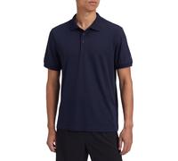 Poloshirt MCKINLEY "HE.-POLO LANGO M", Herren, Gr. M, blau (510 navy), Jersey, Obermaterial: 100% Polyester, Rundhals, Shirts, für vielseitige Outdoor-Aktivitäten und Alltag, Strickkragen (66807054-M)
