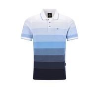 Poloshirt mit Jacquardstreifen in stay fresh-Qualität