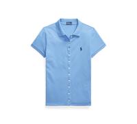 Poloshirt mit Knopfleiste M Blue