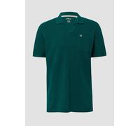 Poloshirt mit Struktur-Streifen und offenem Kragen XXL grün 2169414.7953.XXL