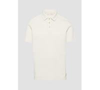 Poloshirt mit Waffelstruktur und Logo-Patch 3XL creme 2166316.0330.3XL