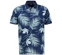 Poloshirt - Modern Fit - floraler Print - dunkelblau Lerros