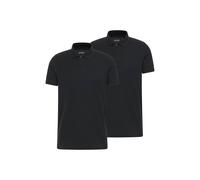 Poloshirt MUSTANG "Poloshirt Style Palco 2P 2er Pack", Herren, Gr. XXL, schwarz, Obermaterial: 100% Baumwolle CO(Bio)., Shirts (85167345-XXL) schwarz