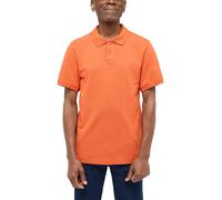 Poloshirt MUSTANG "Style Palco", Herren, Gr. M, burn ochre, Piqué, Obermaterial: 100% Baumwolle, unifarben, normal hüftbedeckend, Rundhals, Shirts Poloshirt, mit Logo-Stickerei (33426865-M)