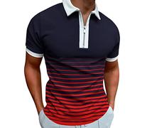 Poloshirt Narve Blue Tshirt Herren Revers Kurzarm T-Shirt Regular Fit Print Sommer Sports & Outdoor Sportshirt Männer Herren Tshirt Kurzarm Atmungsaktiv Fitness Sporthirt Running Kurzarmshirt
