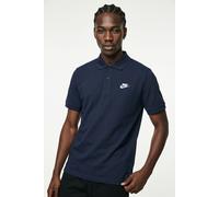 Poloshirt NIKE SPORTSWEAR "M NK CLUB SS POLO PIQUE", Herren, Gr. 3XL, blau (obsidian, weiß), Jersey, Obermaterial: 100% Baumwolle, normal, Rundhals, Shirts, mit 2-Knopf-Leiste, aus atmungsaktivem Piqu