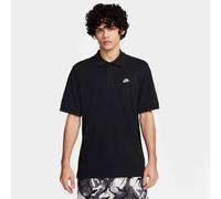 Poloshirt NIKE SPORTSWEAR "M NK CLUB SS POLO PIQUE", Herren, Gr. 3XL, schwarz, weiß, Jersey, Obermaterial: 100% Baumwolle, normal, Rundhals, Shirts, gerade Passform, kurze Ärmel, 2-Knopf-Kragen, sport