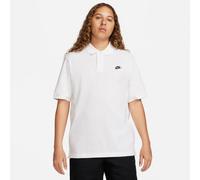 Poloshirt NIKE SPORTSWEAR "M NK CLUB SS POLO PIQUE", Herren, Gr. 3XL, weiß, schwarz, Jersey, Obermaterial: 100% Baumwolle, normal, Rundhals, Shirts, gerade Passform, mit klassischem Umschlagkragen, sp